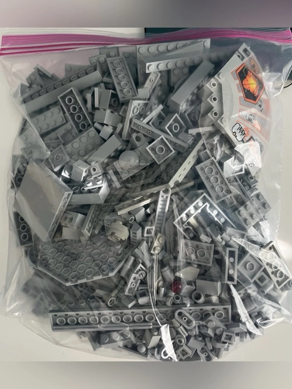 Lego Light Blue Grey 1.5lb Loose Pieces Bricks Plates
